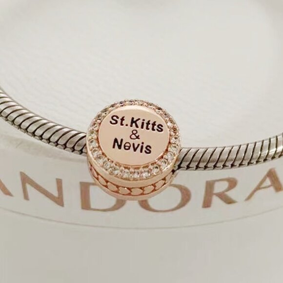 Pandora St.Kitts & Nevis Flag pendant Rose Gold-Plated - Picture 4 of 4